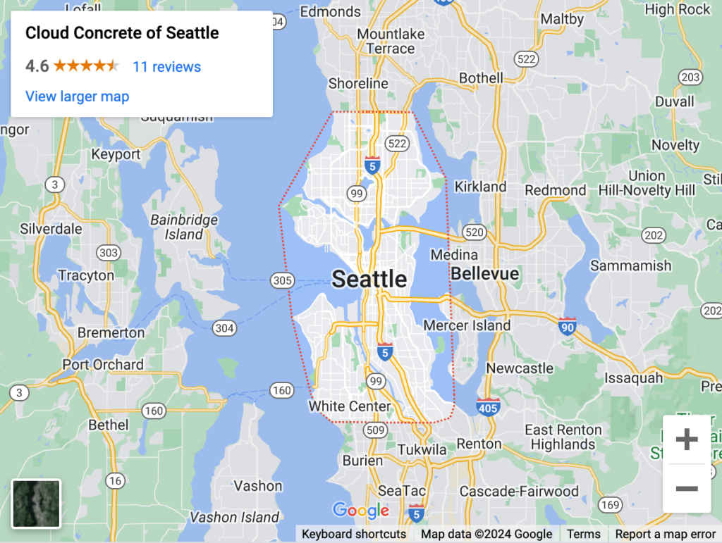 cloud concrete of seattle on Google